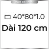 Hộp Inox Chữ Nhật 304 40*80 mm, Độ dày 1.0 mm