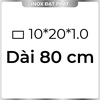 Hộp Inox Chữ Nhật 304 10*20 mm, Độ dày 1.0 mm