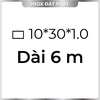 Hộp Inox Chữ Nhật 304 10*30 mm, Độ dày 1.0 mm