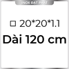 Hộp Inox Vuông 304 20*20 mm, Độ dày 1.1 mm