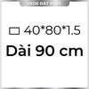 Hộp Inox Chữ Nhật 304 40*80 mm, Độ dày 1.5 mm