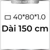 Hộp Inox Chữ Nhật 304 40*80 mm, Độ dày 1.0 mm