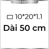 Hộp Inox Chữ Nhật 304 10*20 mm, Độ dày 1.1 mm
