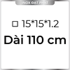 Hộp Inox Vuông 304 15*15 mm, Độ dày 1.2 mm