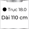 Trục Inox Tròn Đặc 304 phi 18.0 mm / 18.0 ly