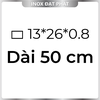 Hộp Inox Chữ Nhật 304 13*26 mm, Độ dày 0.8 mm