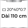 Hộp Inox Chữ Nhật 304 20*40 mm, Độ dày 0.7 mm