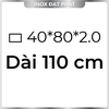 Hộp Inox Chữ Nhật 304 40*80 mm, Độ dày 2.0 mm
