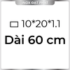 Hộp Inox Chữ Nhật 304 10*20 mm, Độ dày 1.1 mm