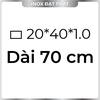 Hộp Inox Chữ Nhật 304 20*40 mm, Độ dày 1.0 mm