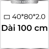 Hộp Inox Chữ Nhật 304 40*80 mm, Độ dày 2.0 mm