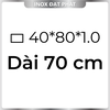 Hộp Inox Chữ Nhật 304 40*80 mm, Độ dày 1.0 mm