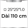 Hộp Inox Vuông 304 25*25 mm, Độ dày 1.0 mm