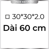 Hộp Inox Vuông 304 30*30 mm, Độ dày 2.0 mm