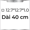 Hộp Inox Vuông 304 12.7*12.7 mm, Độ dày 1.0 mm