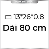 Hộp Inox Chữ Nhật 304 13*26 mm, Độ dày 0.8 mm