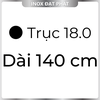 Trục Inox Tròn Đặc 304 phi 18.0 mm / 18.0 ly