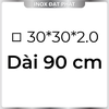 Hộp Inox Vuông 304 30*30 mm, Độ dày 2.0 mm