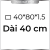 Hộp Inox Chữ Nhật 304 40*80 mm, Độ dày 1.5 mm