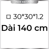Hộp Inox Vuông 304 30*30 mm, Độ dày 1.2 mm