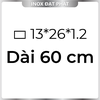 Hộp Inox Chữ Nhật 304 13*26 mm, Độ dày 1.2 mm