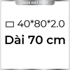 Hộp Inox Chữ Nhật 304 40*80 mm, Độ dày 2.0 mm