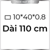 Hộp Inox Chữ Nhật 304 10*40 mm, Độ dày 0.8 mm