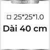 Hộp Inox Vuông 304 25*25 mm, Độ dày 1.0 mm