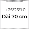 Hộp Inox Vuông 304 25*25 mm, Độ dày 1.0 mm