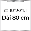 Hộp Inox Chữ Nhật 304 10*20 mm, Độ dày 1.1 mm