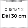 Hộp Inox Vuông 304 15*15 mm, Độ dày 1.2 mm