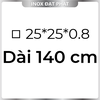 Hộp Inox Vuông 304 25*25 mm, Độ dày 0.8 mm