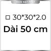 Hộp Inox Vuông 304 30*30 mm, Độ dày 2.0 mm