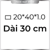 Hộp Inox Chữ Nhật 304 20*40 mm, Độ dày 1.0 mm