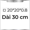 Hộp Inox Vuông 304 20*20 mm, Độ dày 0.8 mm