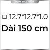 Hộp Inox Vuông 304 12.7*12.7 mm, Độ dày 1.0 mm