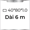 Hộp Inox Chữ Nhật 304 40*80 mm, Độ dày 1.0 mm