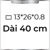 Hộp Inox Chữ Nhật 304 13*26 mm, Độ dày 0.8 mm