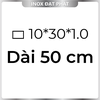 Hộp Inox Chữ Nhật 304 10*30 mm, Độ dày 1.0 mm