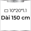 Hộp Inox Chữ Nhật 304 10*20 mm, Độ dày 1.1 mm