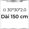 Hộp Inox Vuông 304 30*30 mm, Độ dày 2.0 mm