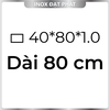 Hộp Inox Chữ Nhật 304 40*80 mm, Độ dày 1.0 mm