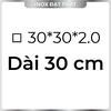 Hộp Inox Vuông 304 30*30 mm, Độ dày 2.0 mm