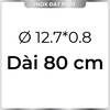 Ống Inox Tròn 304 phi 12.7 mm, Độ dày 0.8 mm