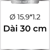 Ống Inox Tròn 304 phi 15.9 mm, Độ dày 1.2 mm