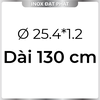 Ống Inox Tròn 304 phi 25.4 mm, Độ dày 1.2 mm