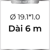 Ống Inox Tròn 304 phi 19.1 mm, Độ dày 1.0 mm