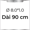 Ống Inox Tròn 304 phi 8.0 mm, Độ dày 1.0 mm