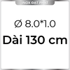 Ống Inox Tròn 304 phi 8.0 mm, Độ dày 1.0 mm