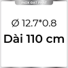 Ống Inox Tròn 304 phi 12.7 mm, Độ dày 0.8 mm